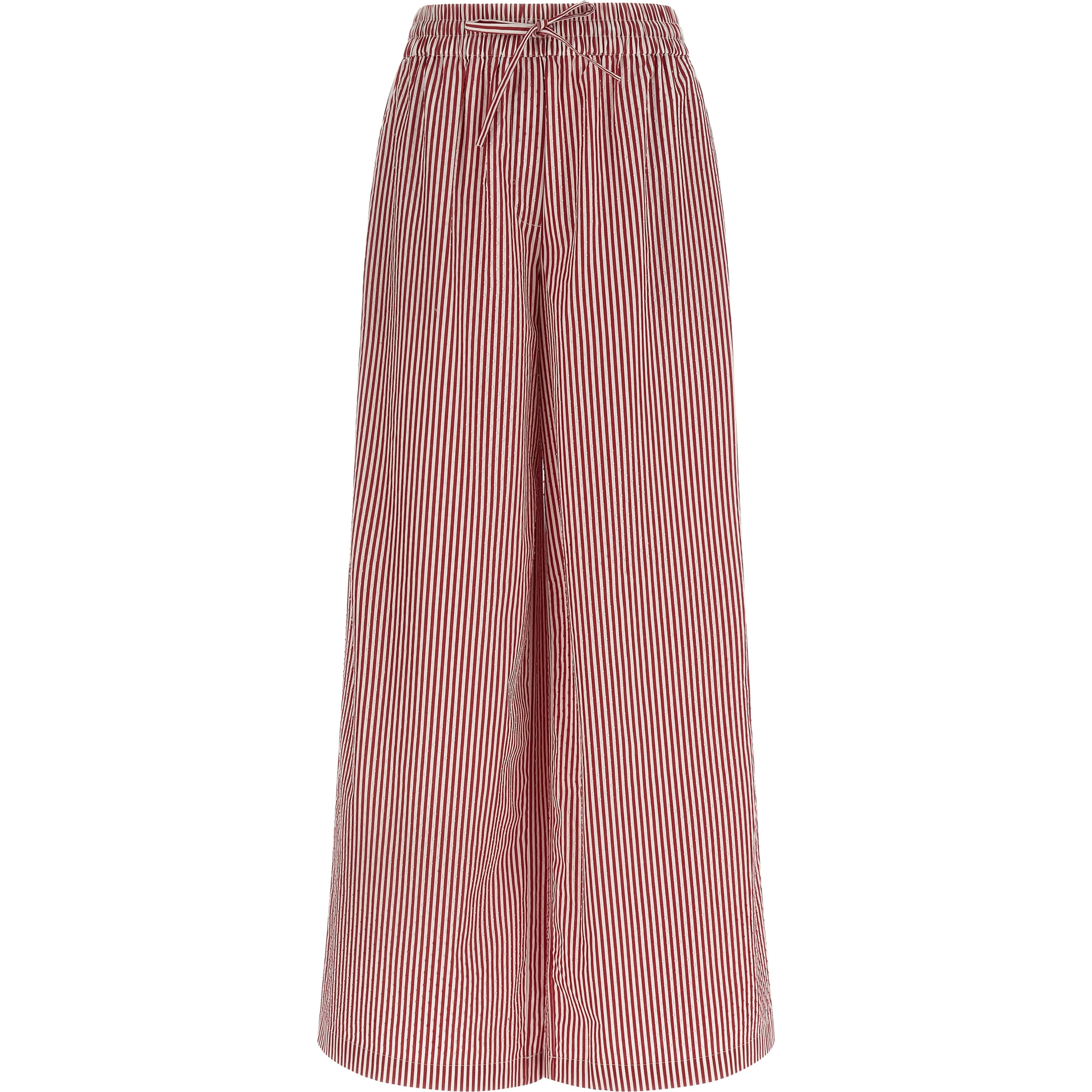 Multicolor Cotton Casual Pants