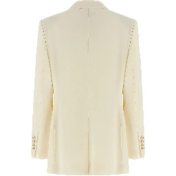 White Virgin Wool Blazer