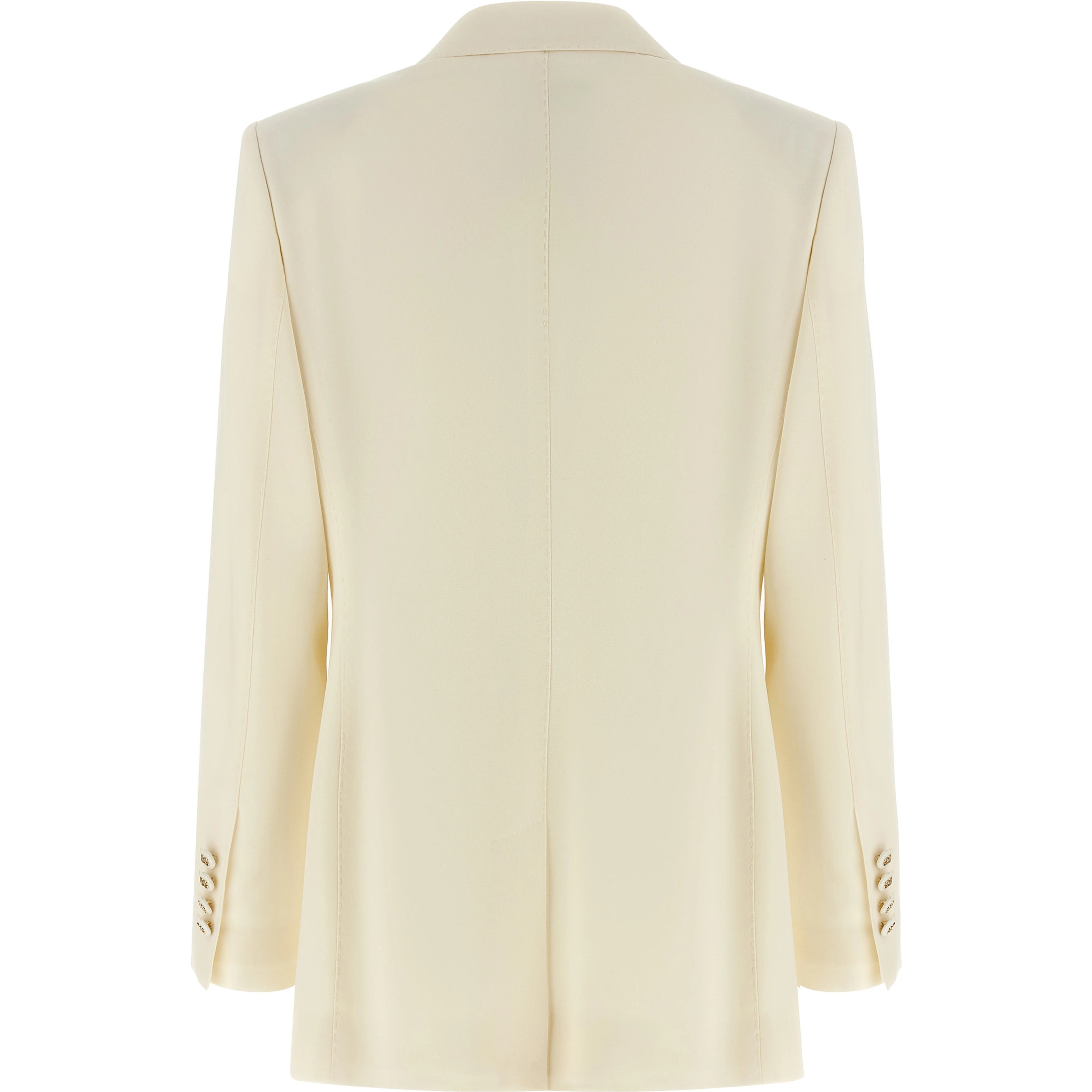 White Virgin Wool Blazer