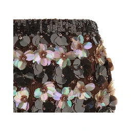 Brown Polyamide Long Skirt