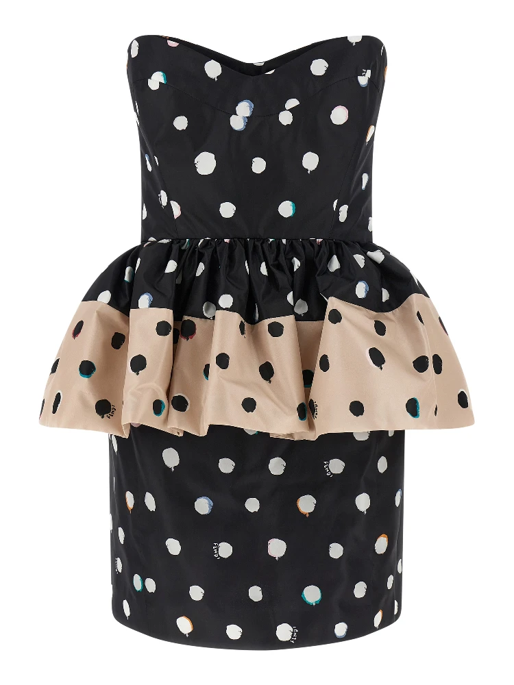 Black Silk Short Dress
