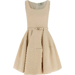 Multicolor Wool Short Dress