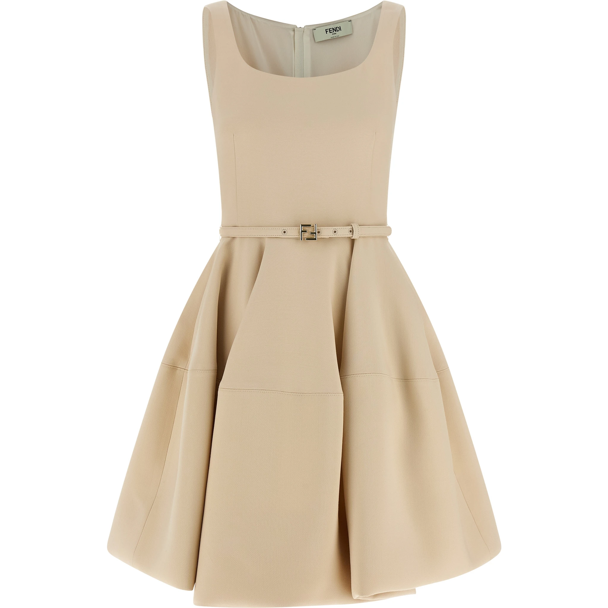 Multicolor Wool Short Dress