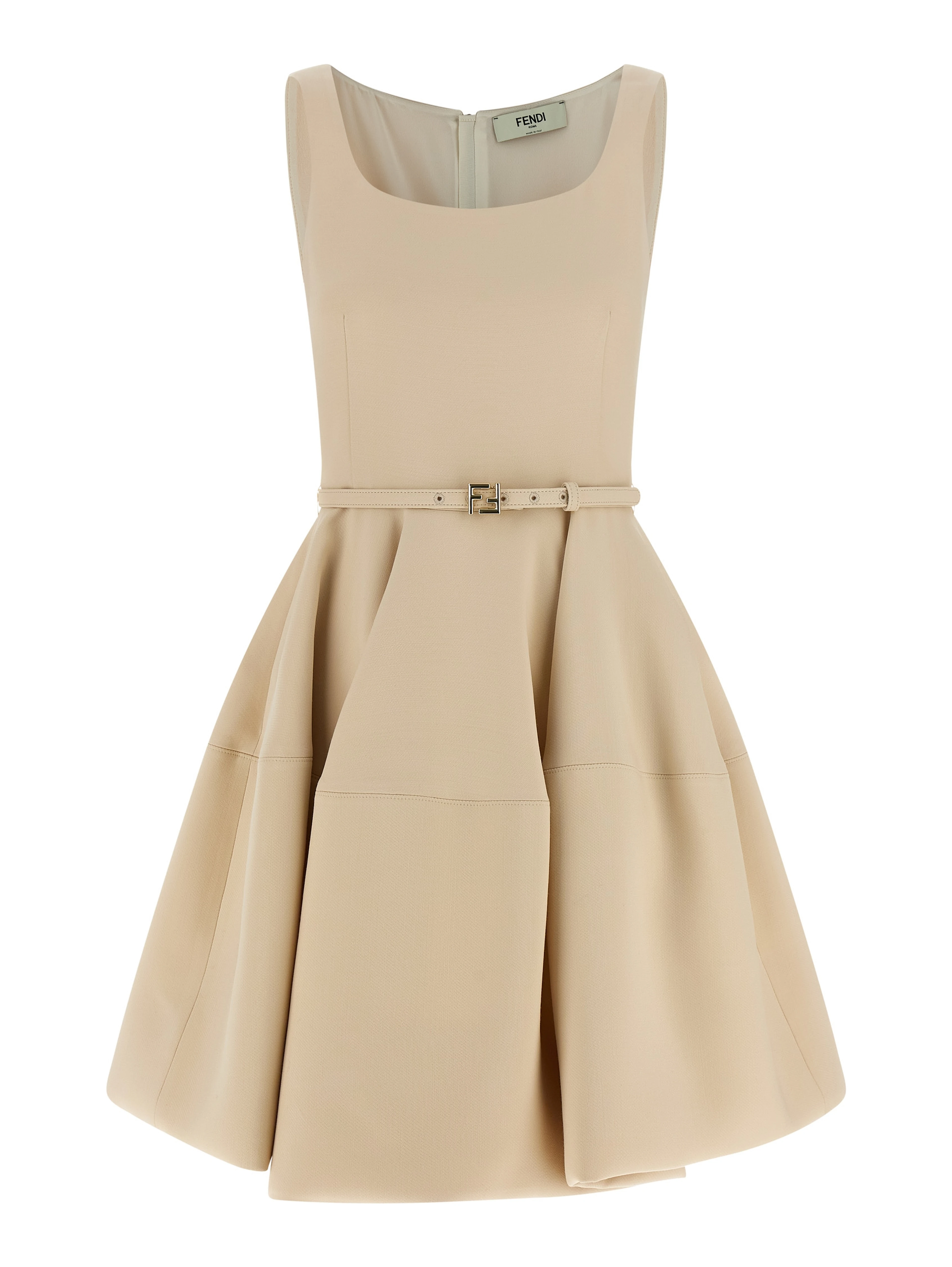 Multicolor Wool Short Dress