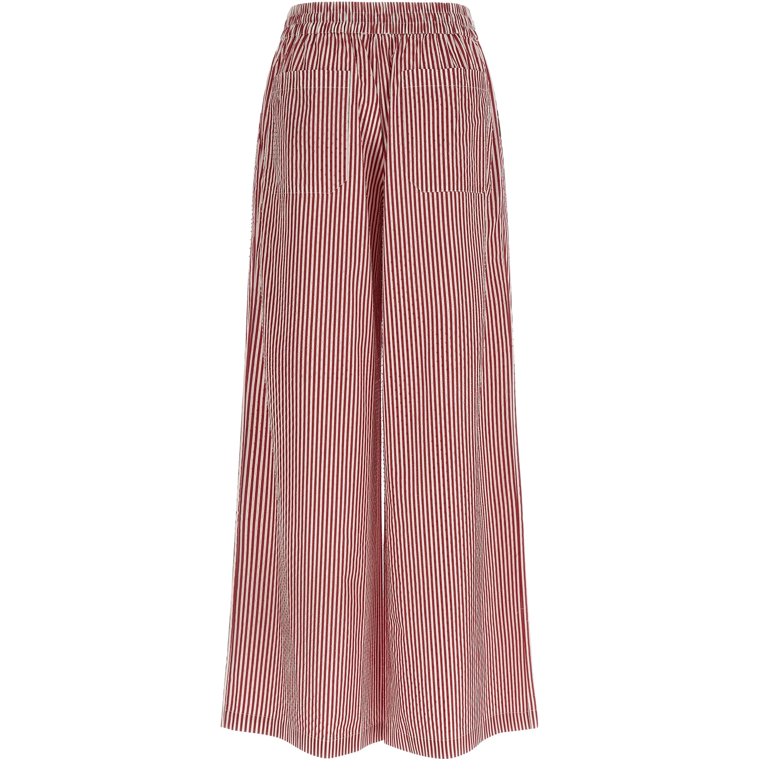 Multicolor Cotton Casual Pants