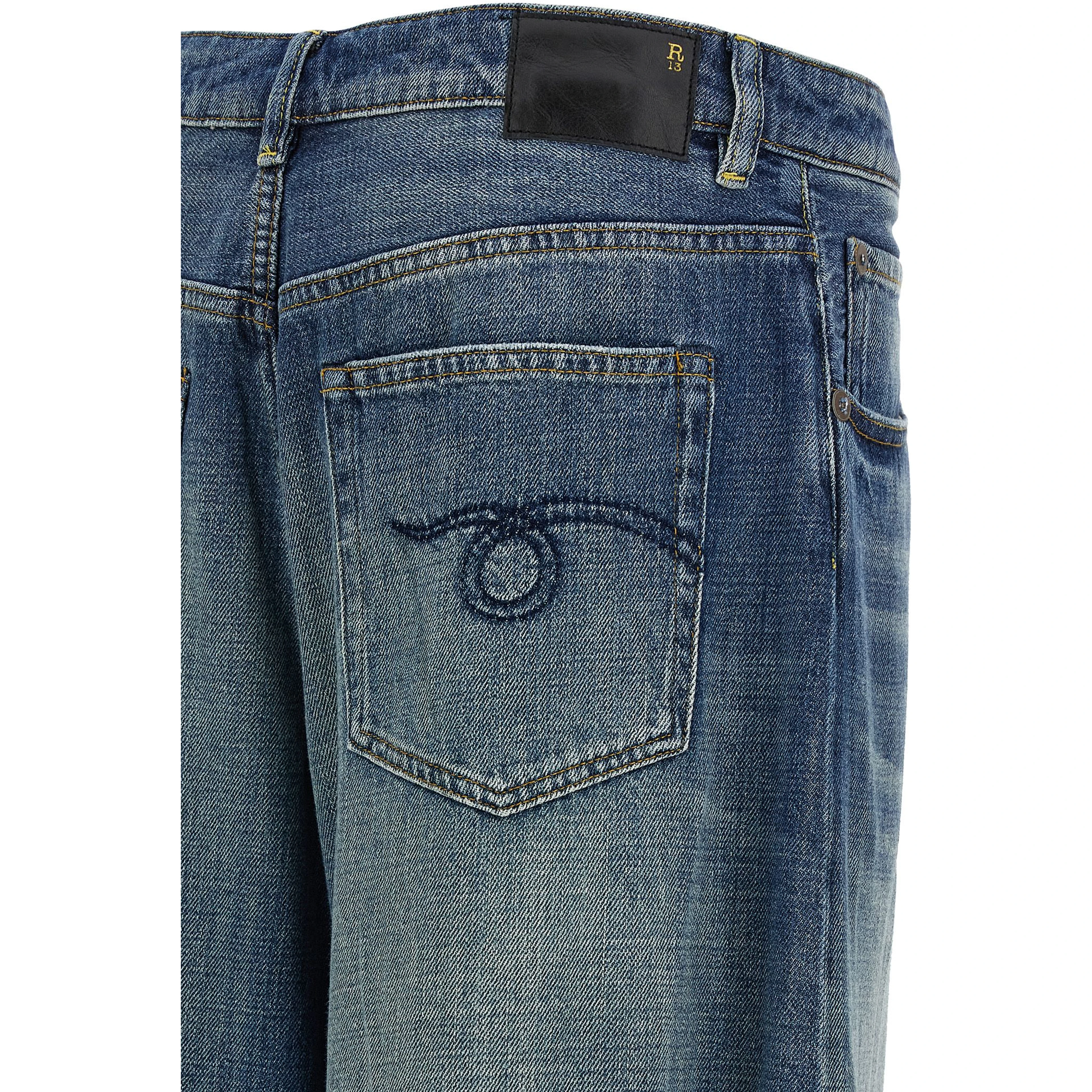 Blue Cotton Jeans Denim