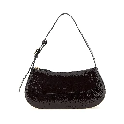 Purple Calfskin Shoulder Bag
