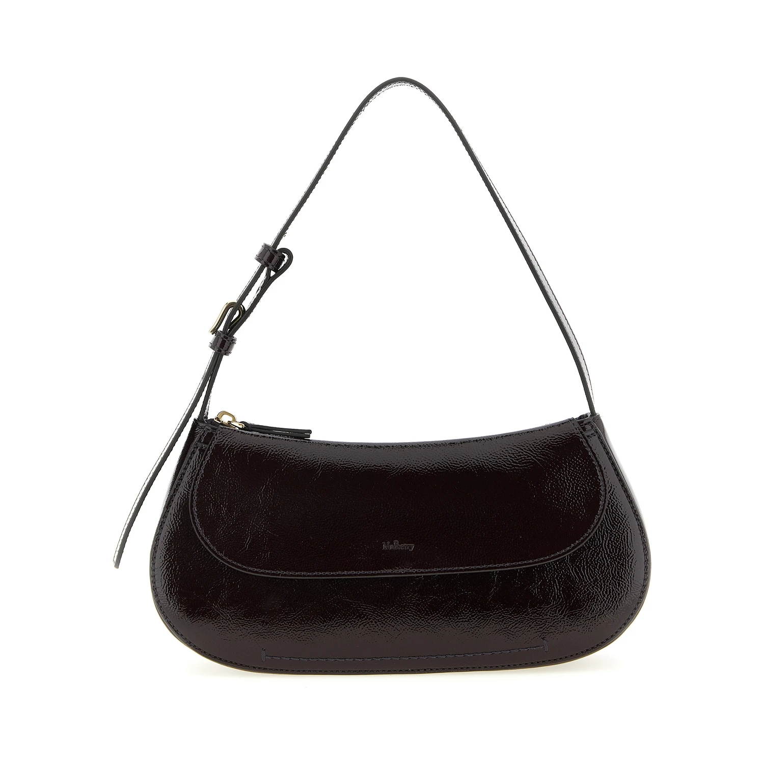 Purple Calfskin Shoulder Bag