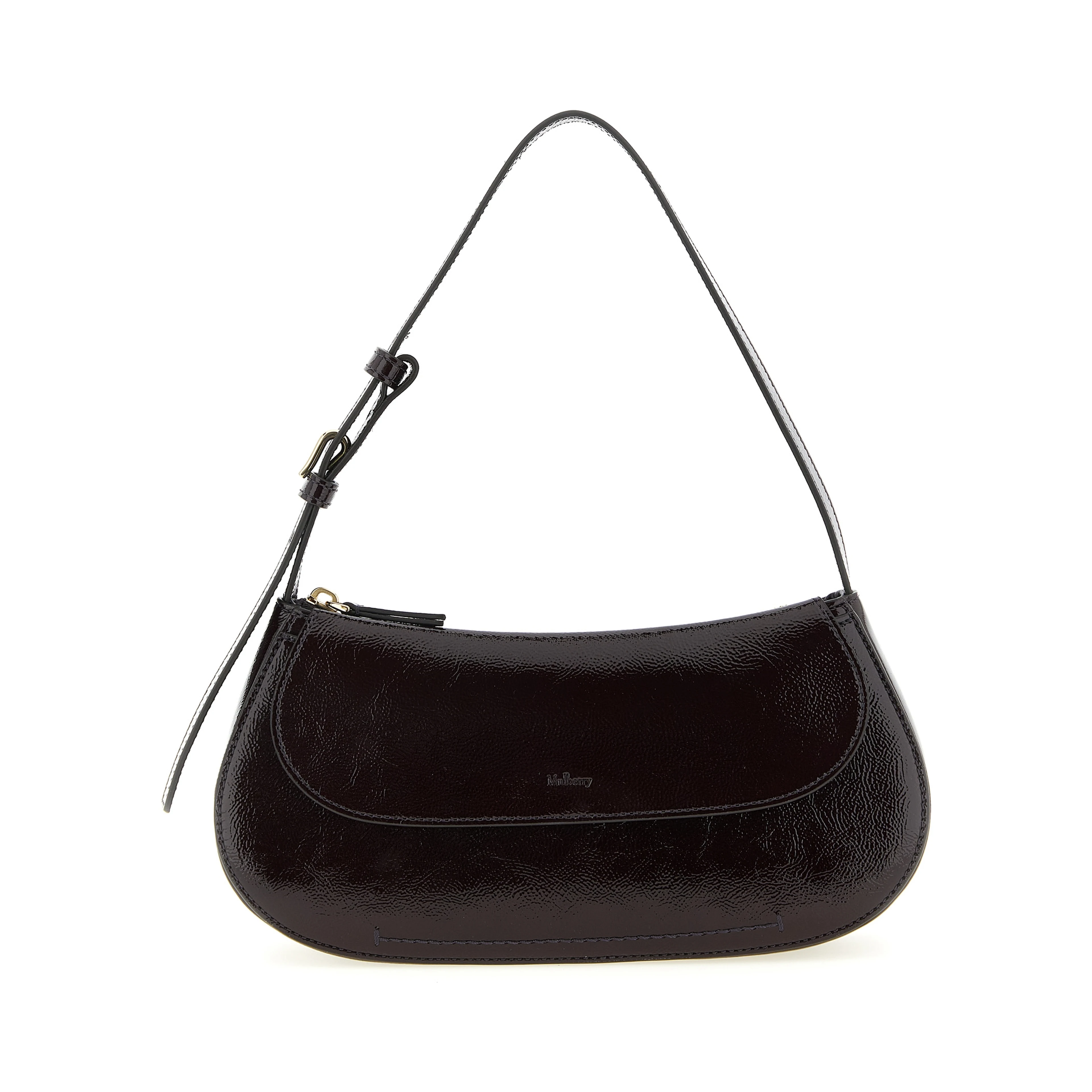 Purple Calfskin Shoulder Bag