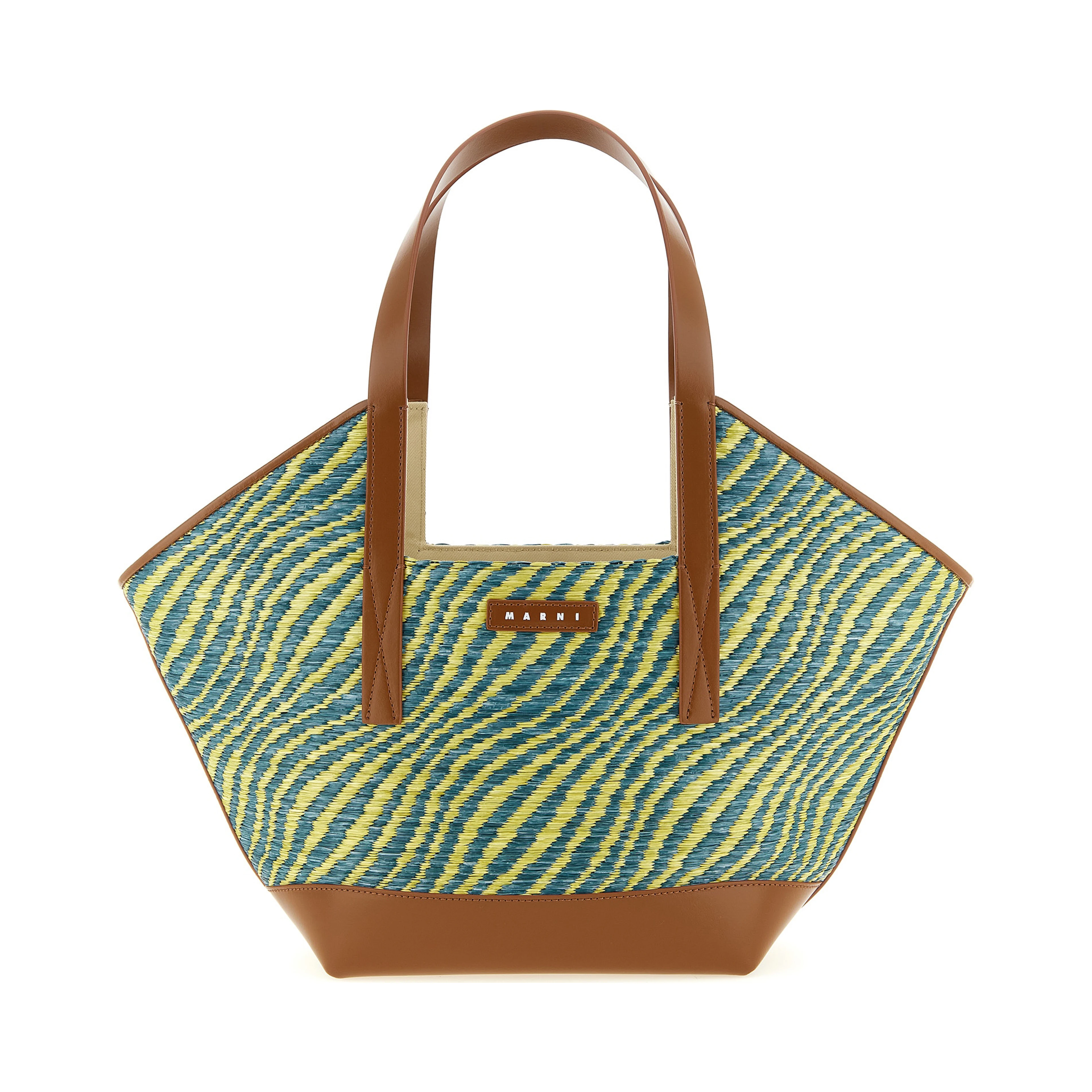 Bicolor Polyamide Tote Bag