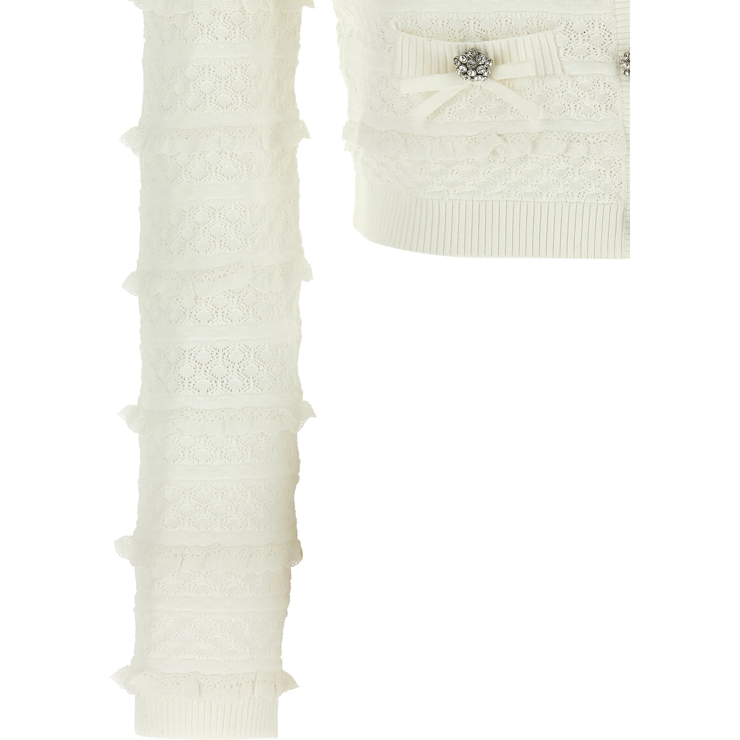 White Viscose Cardigan