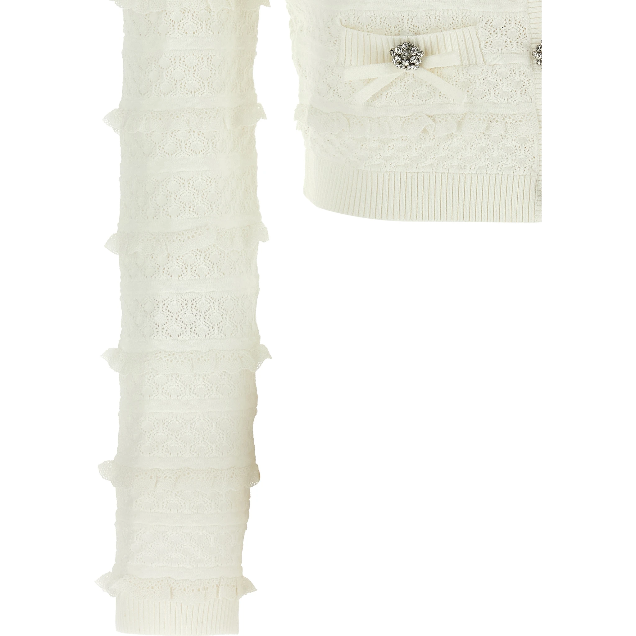 White Viscose Cardigan