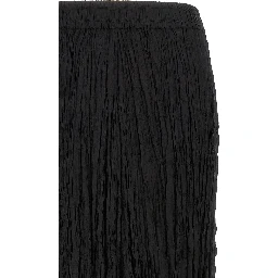 Black Silk Mini Skirt