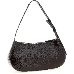 Purple Calfskin Shoulder Bag