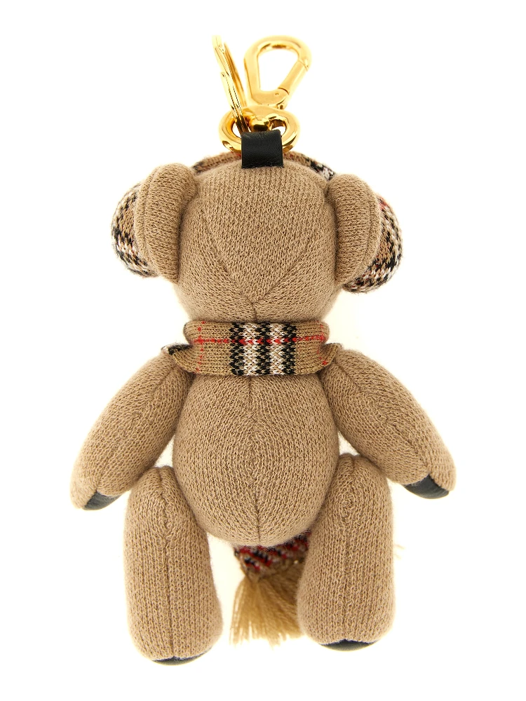 Beige Wool Keychain alternative