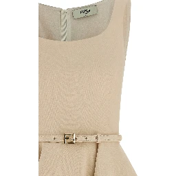 Multicolor Wool Short Dress