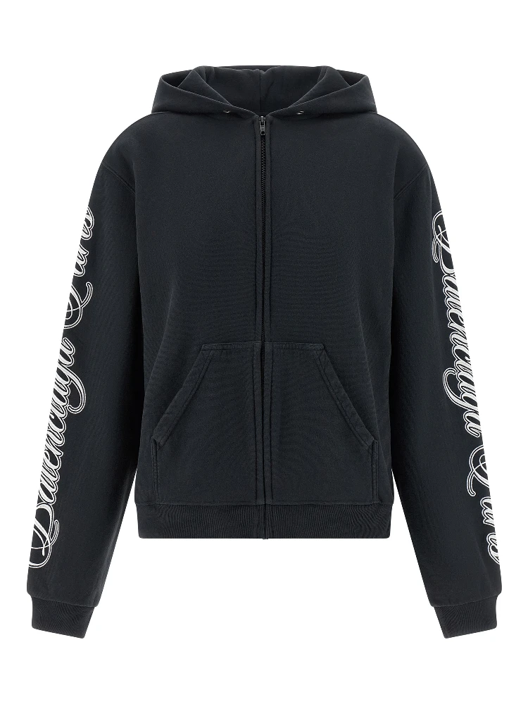 Black Cotton Sweatshirt
