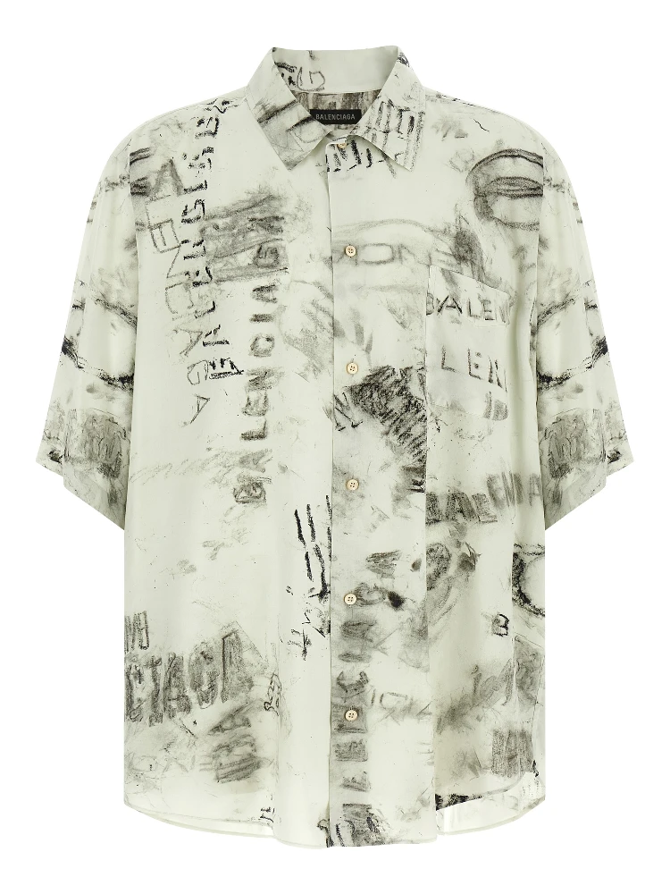 Gray Viscose Blouse