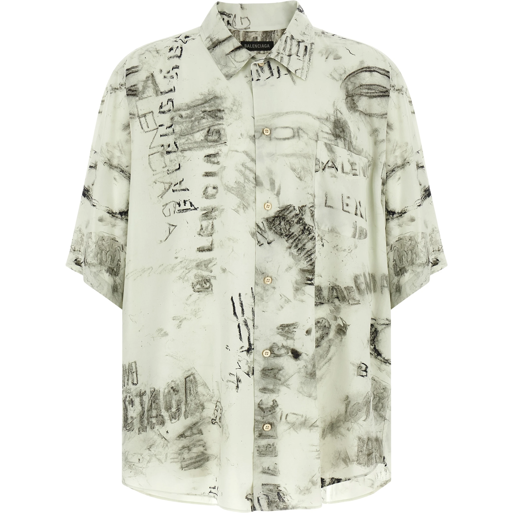 Gray Viscose Blouse
