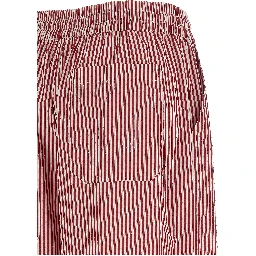 Multicolor Cotton Casual Pants