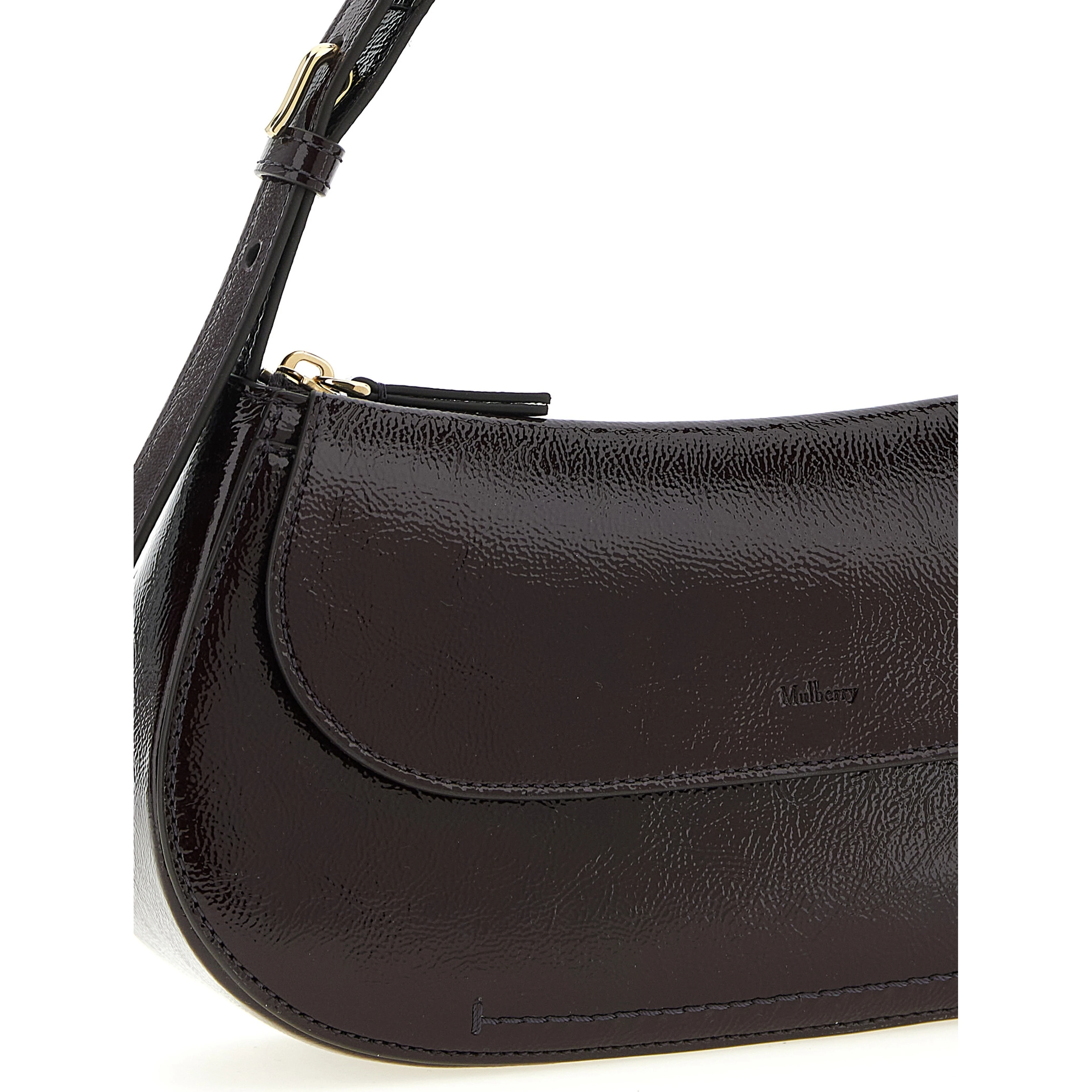 Purple Calfskin Shoulder Bag