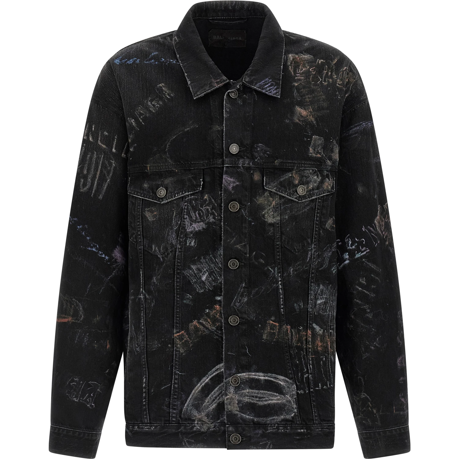 Black Cotton Denim Jacket