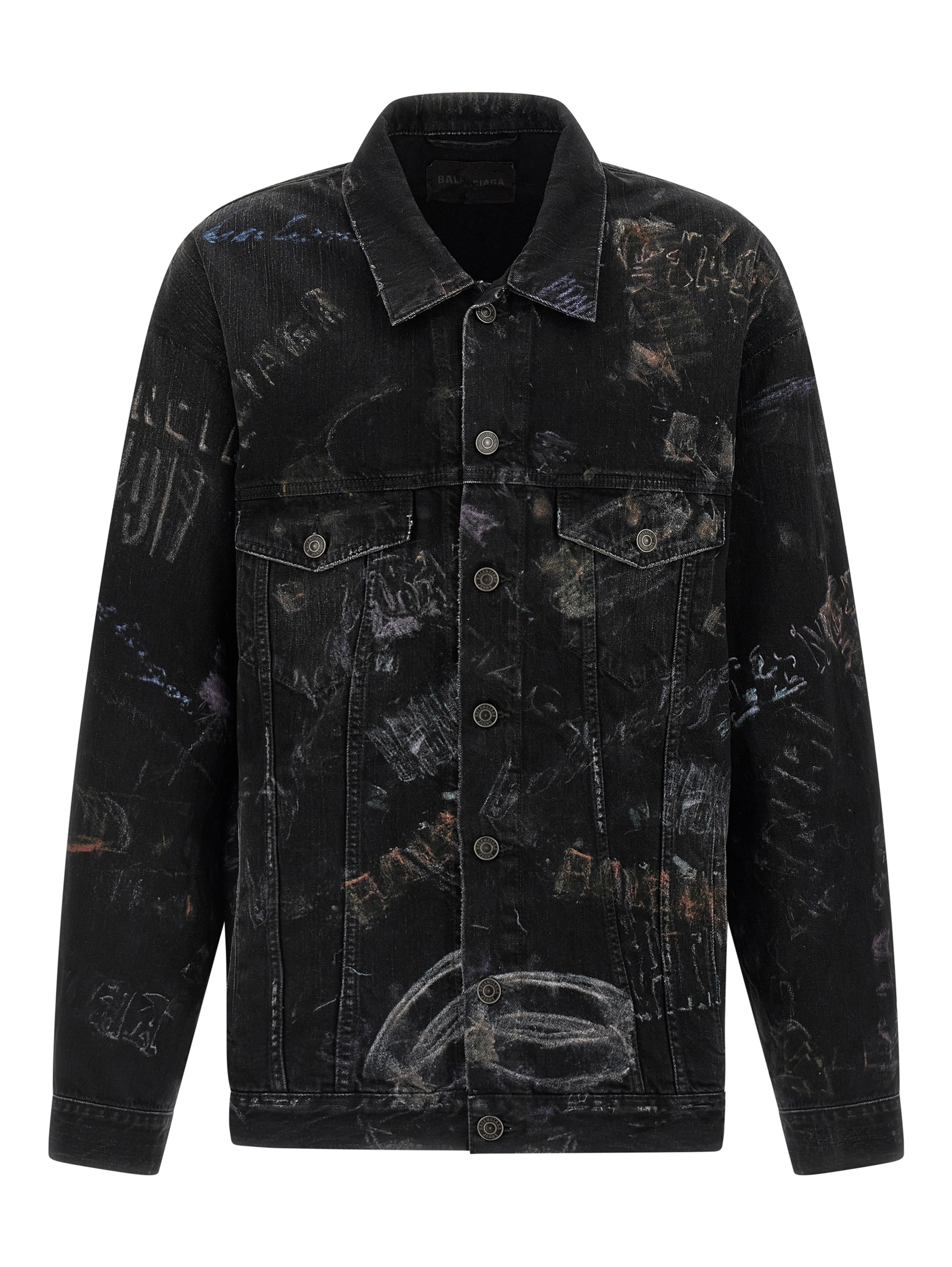 Black Cotton Denim Jacket
