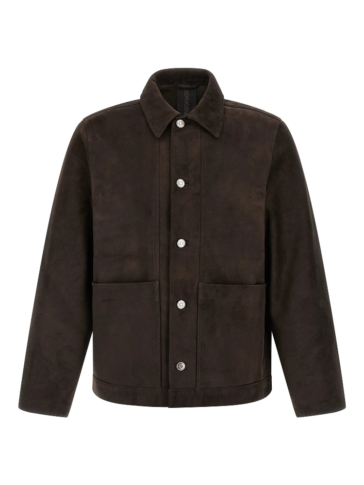 Brown Suede Leather Leather Jacket