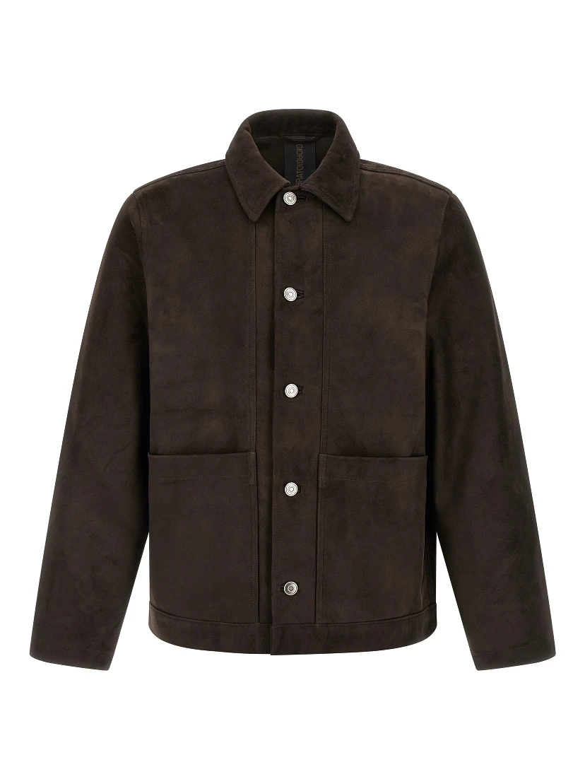 Brown Suede Leather Leather Jacket