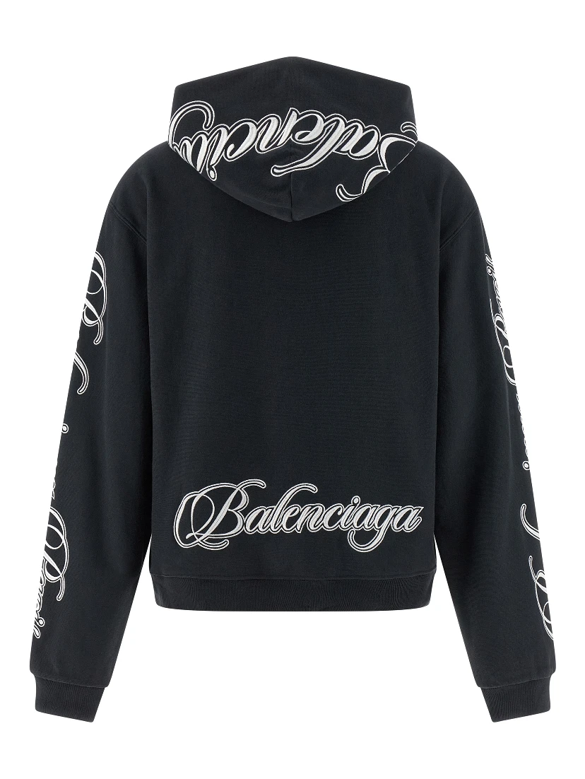 Black Cotton Sweatshirt