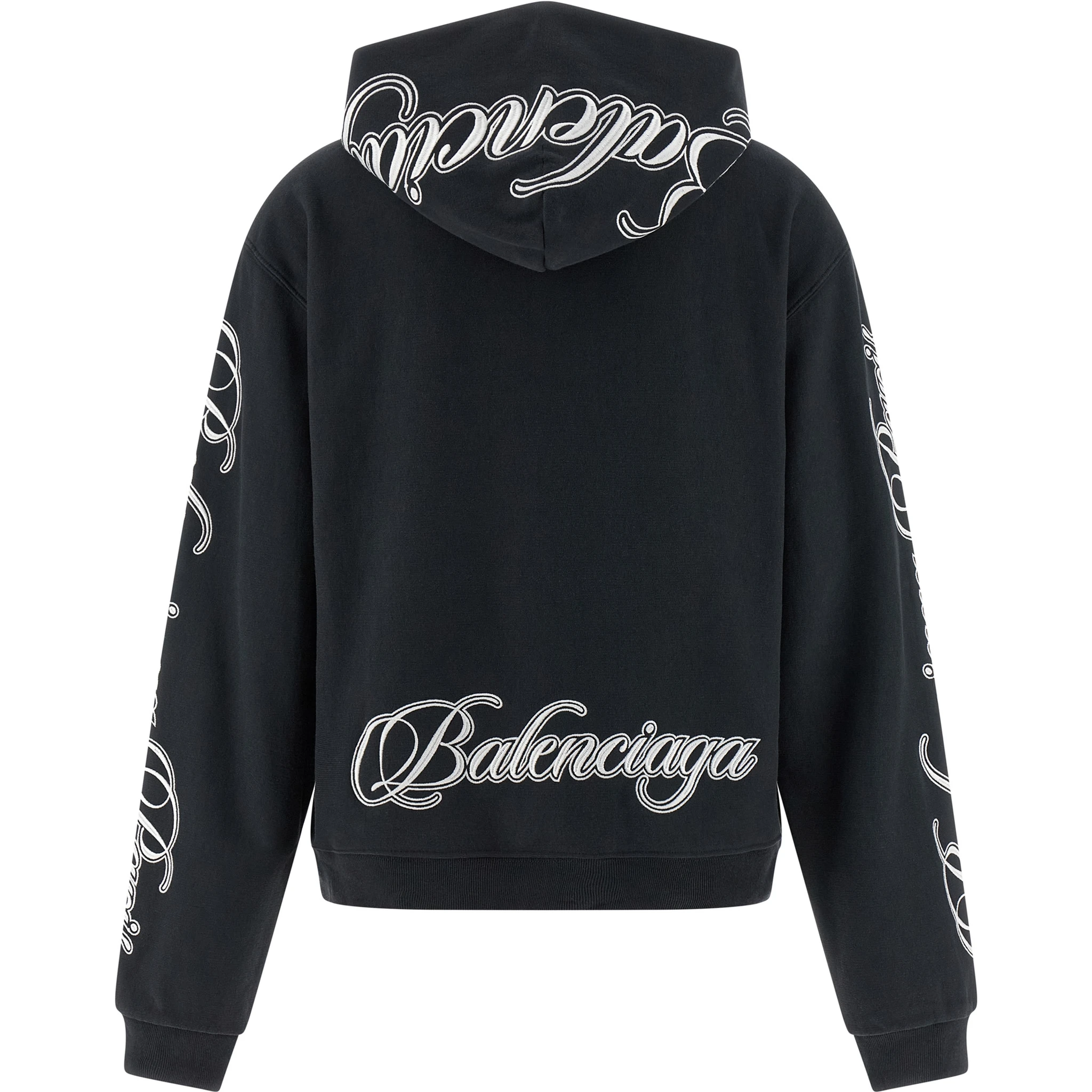 Black Cotton Sweatshirt