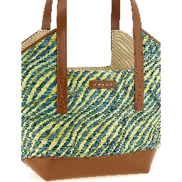 Bicolor Polyamide Tote Bag