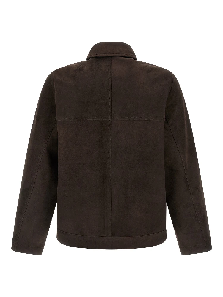 Brown Suede Leather Leather Jacket alternative