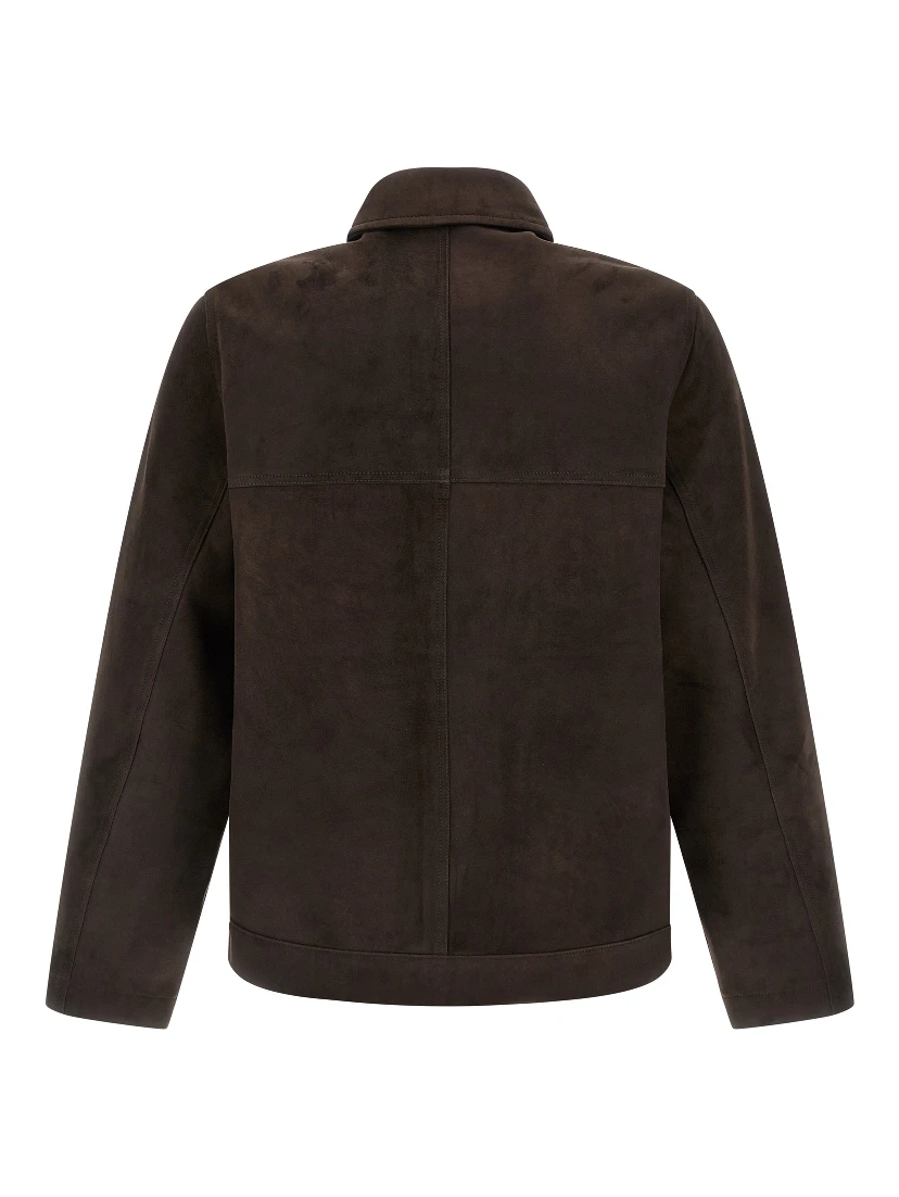 Brown Suede Leather Leather Jacket