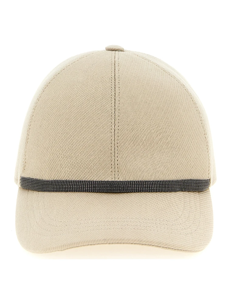 Beige Cotton Cap (Baseball Hat)