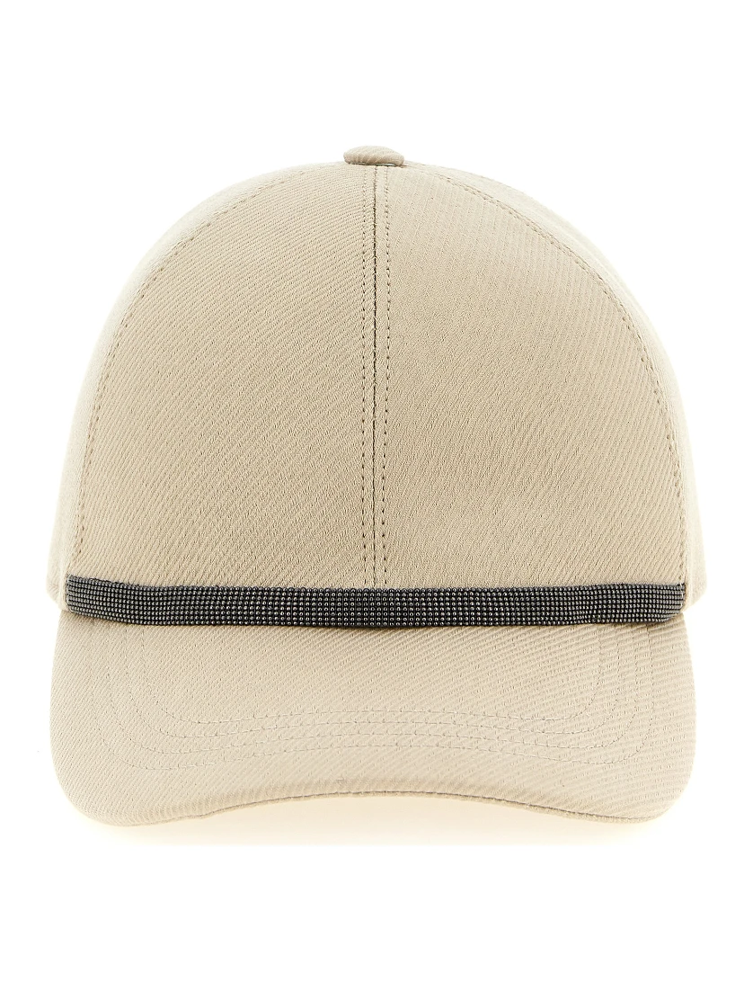 Beige Cotton Cap (Baseball Hat)