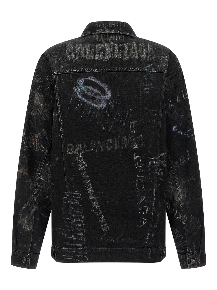 Black Cotton Denim Jacket alternative