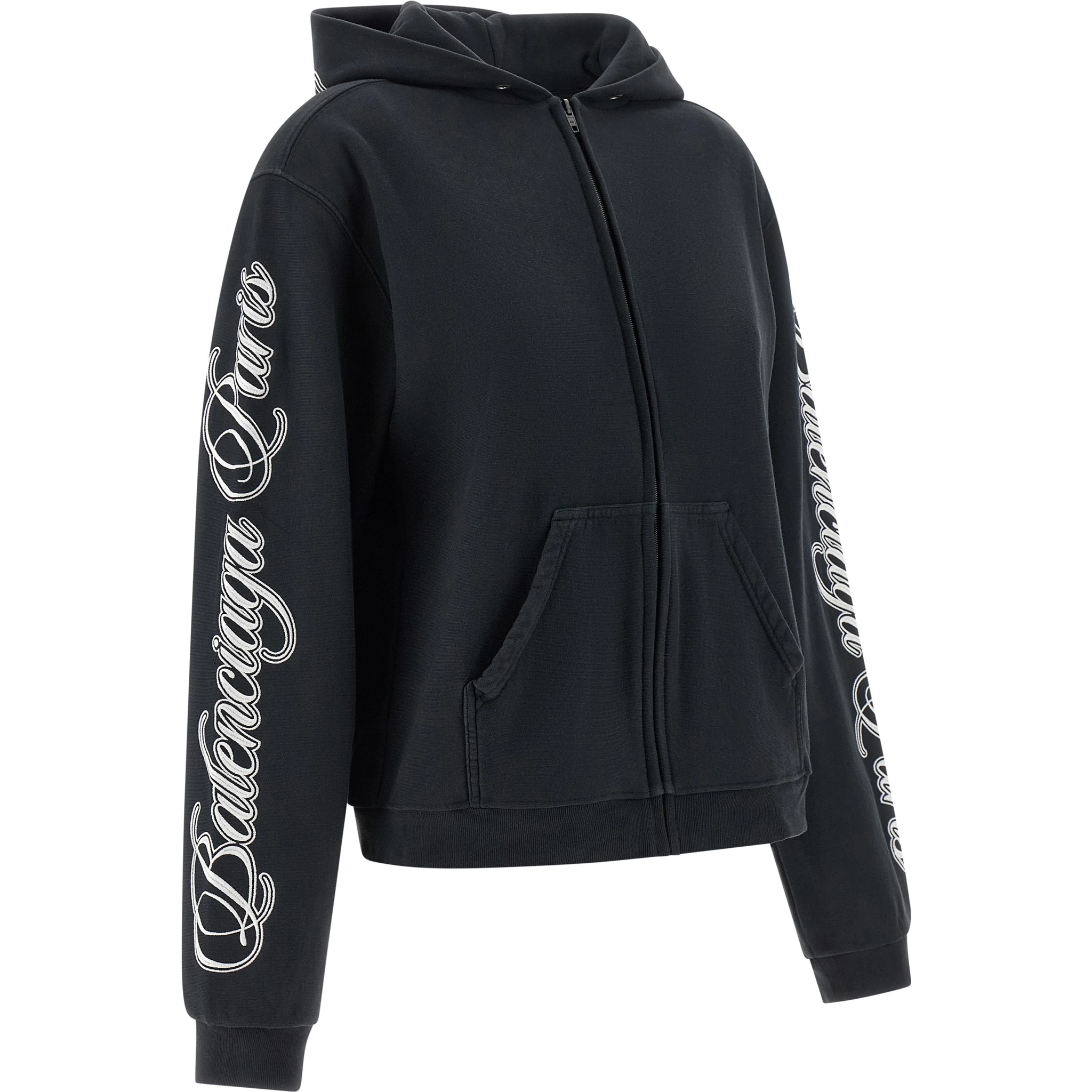 Black Cotton Sweatshirt