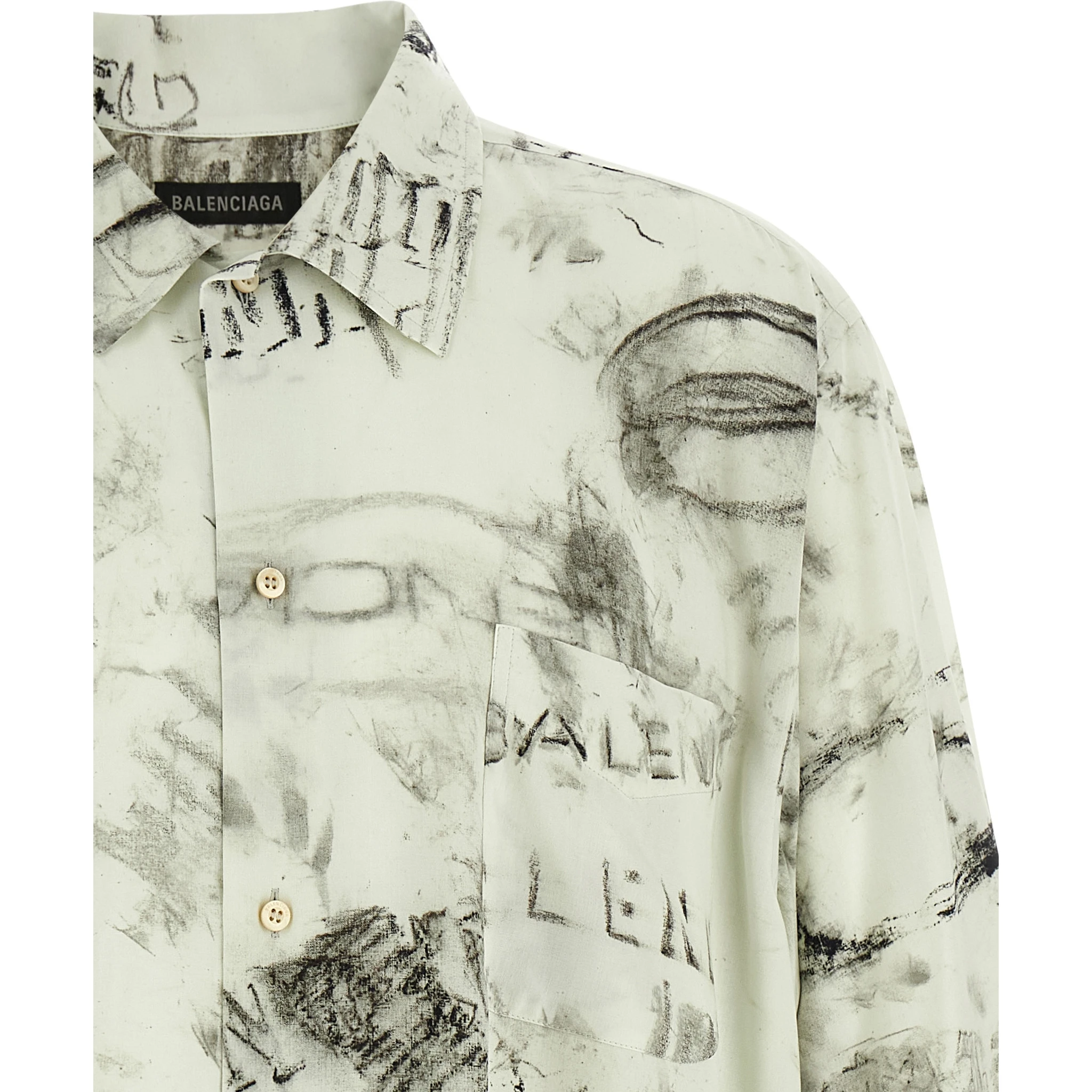 Gray Viscose Blouse