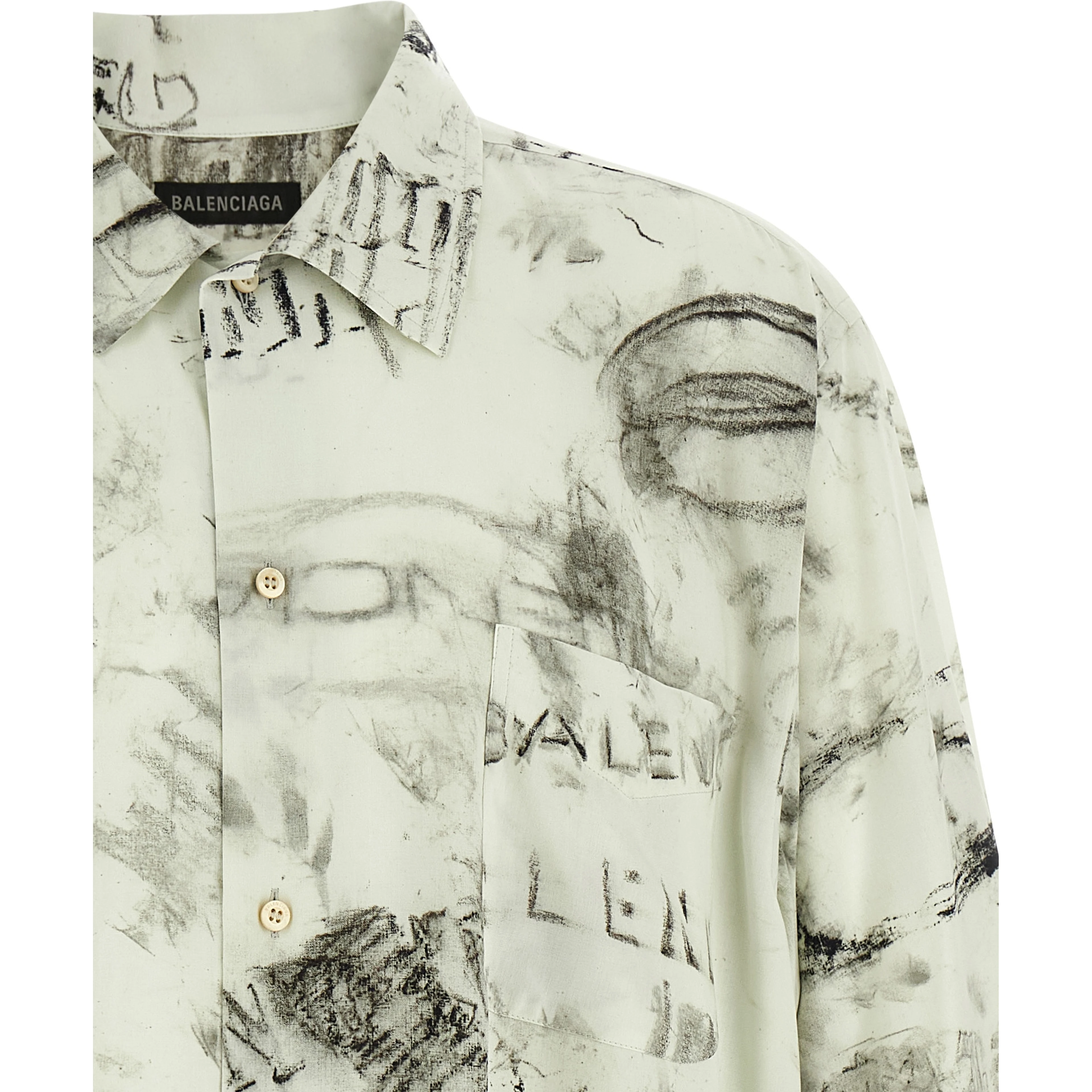 Gray Viscose Blouse