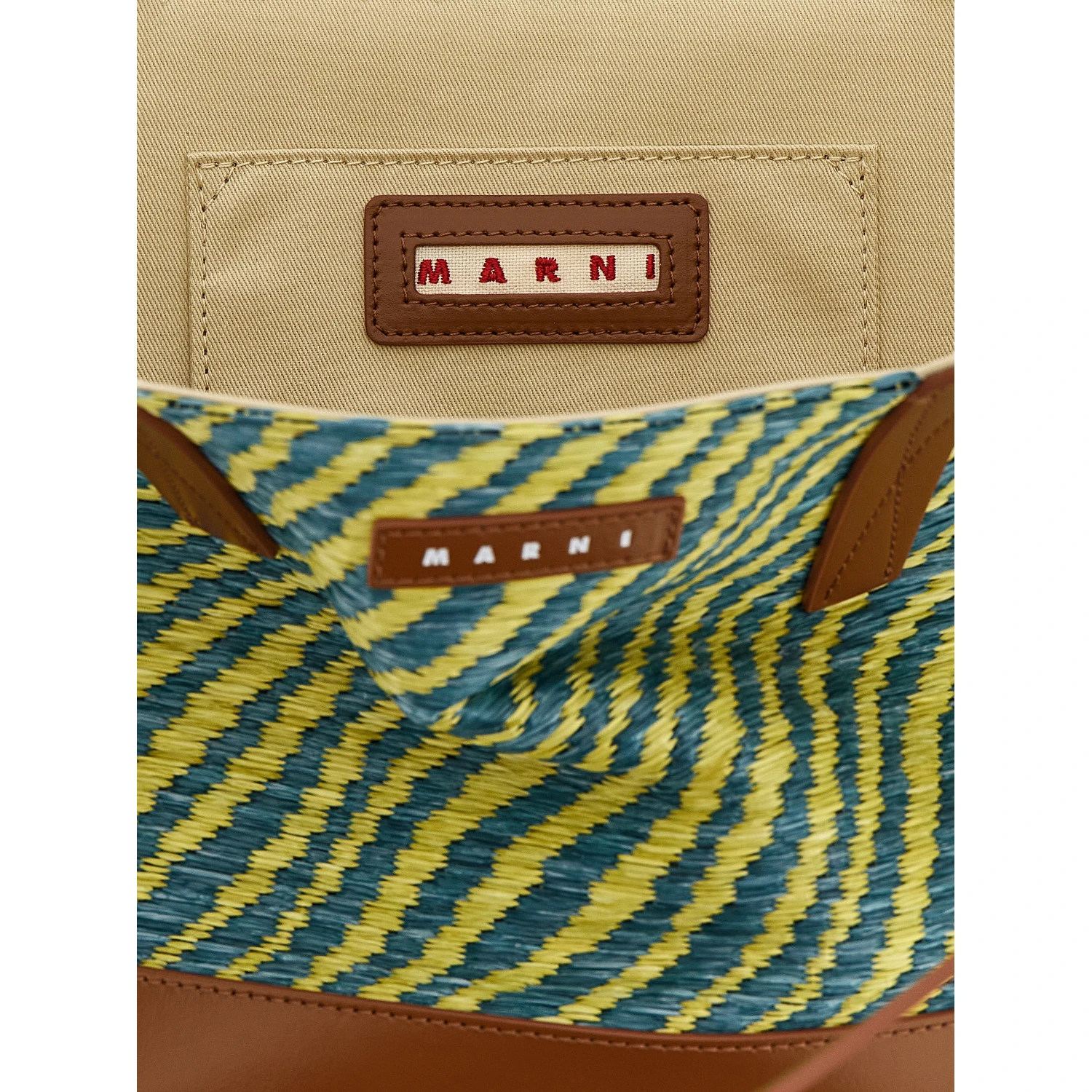 Bicolor Polyamide Tote Bag