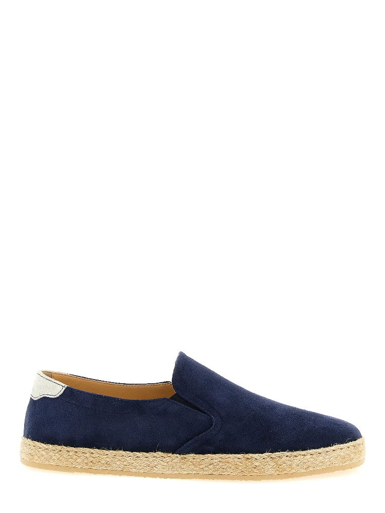 Blue Calfskin Espadrilles