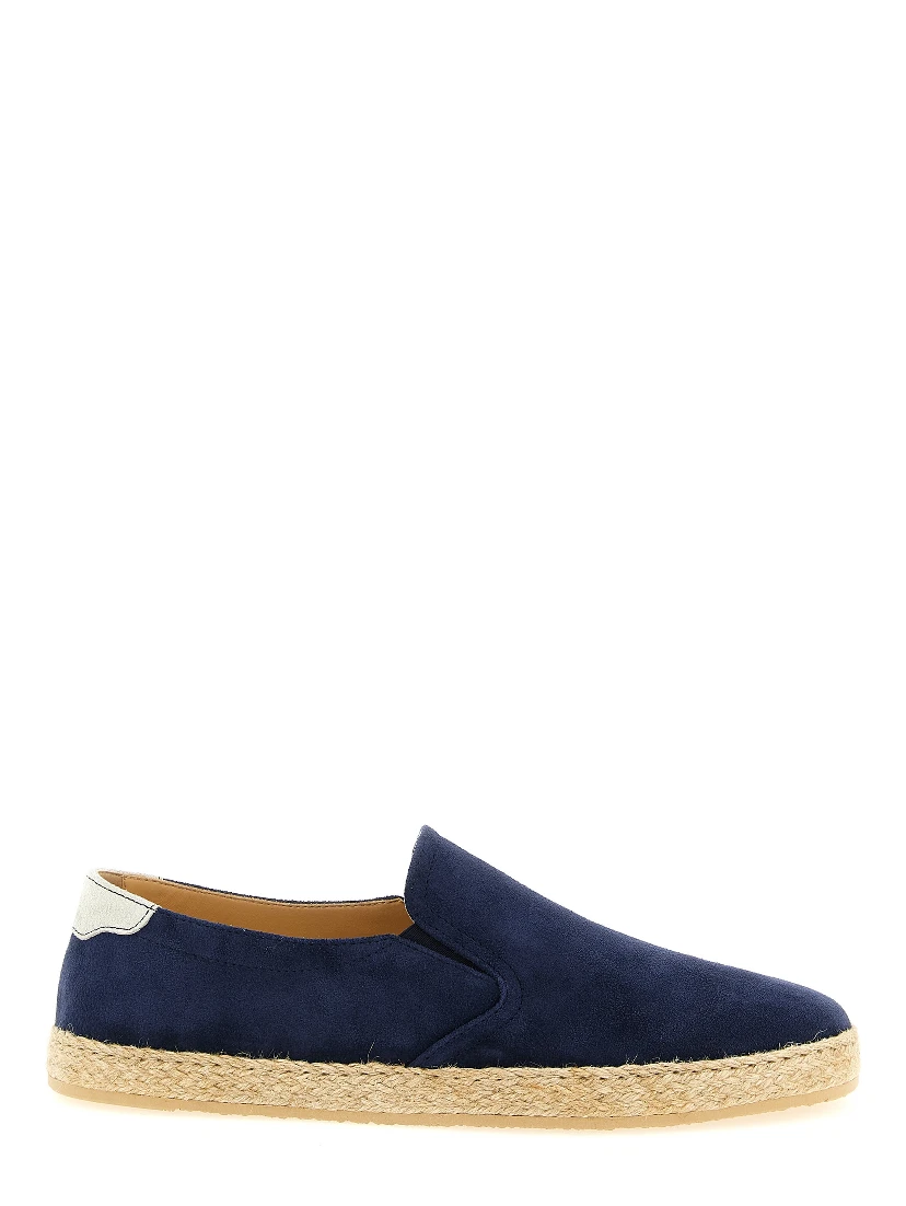 Blue Calfskin Espadrilles