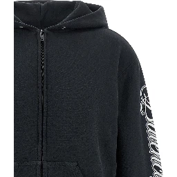Black Cotton Sweatshirt
