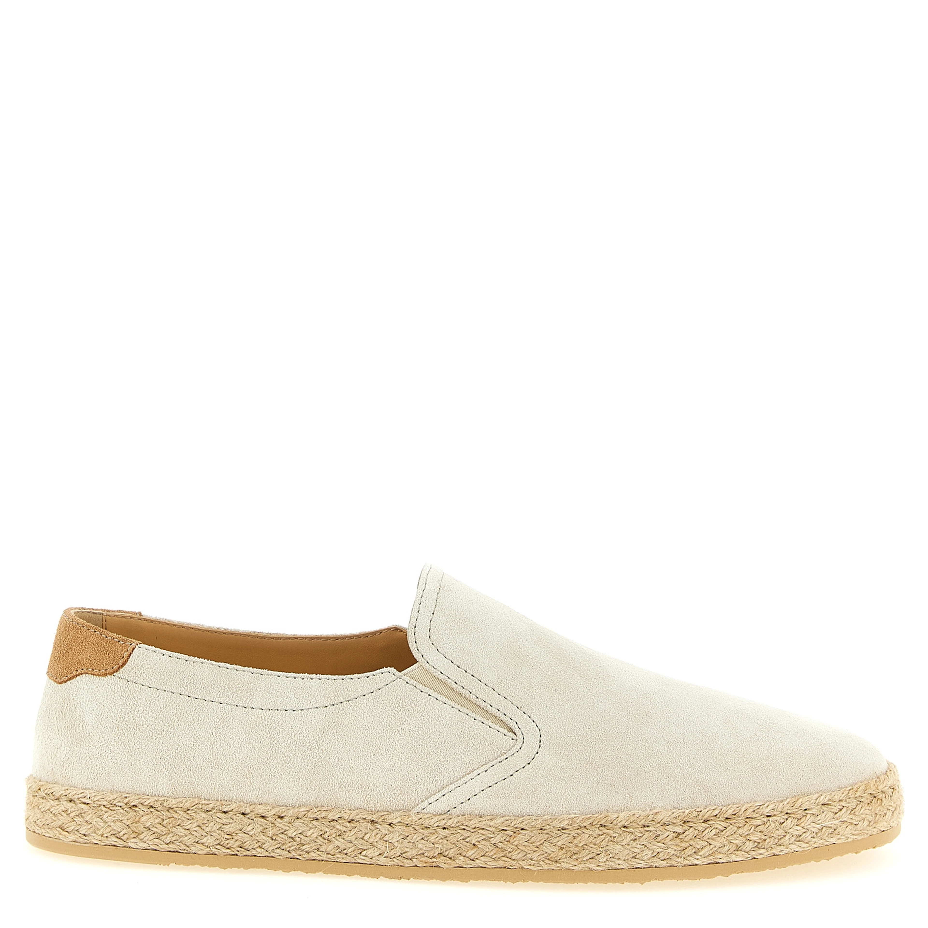 Gray Calfskin Espadrilles
