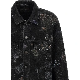 Black Cotton Denim Jacket