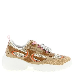 Beige Calfskin Athletic Sneakers