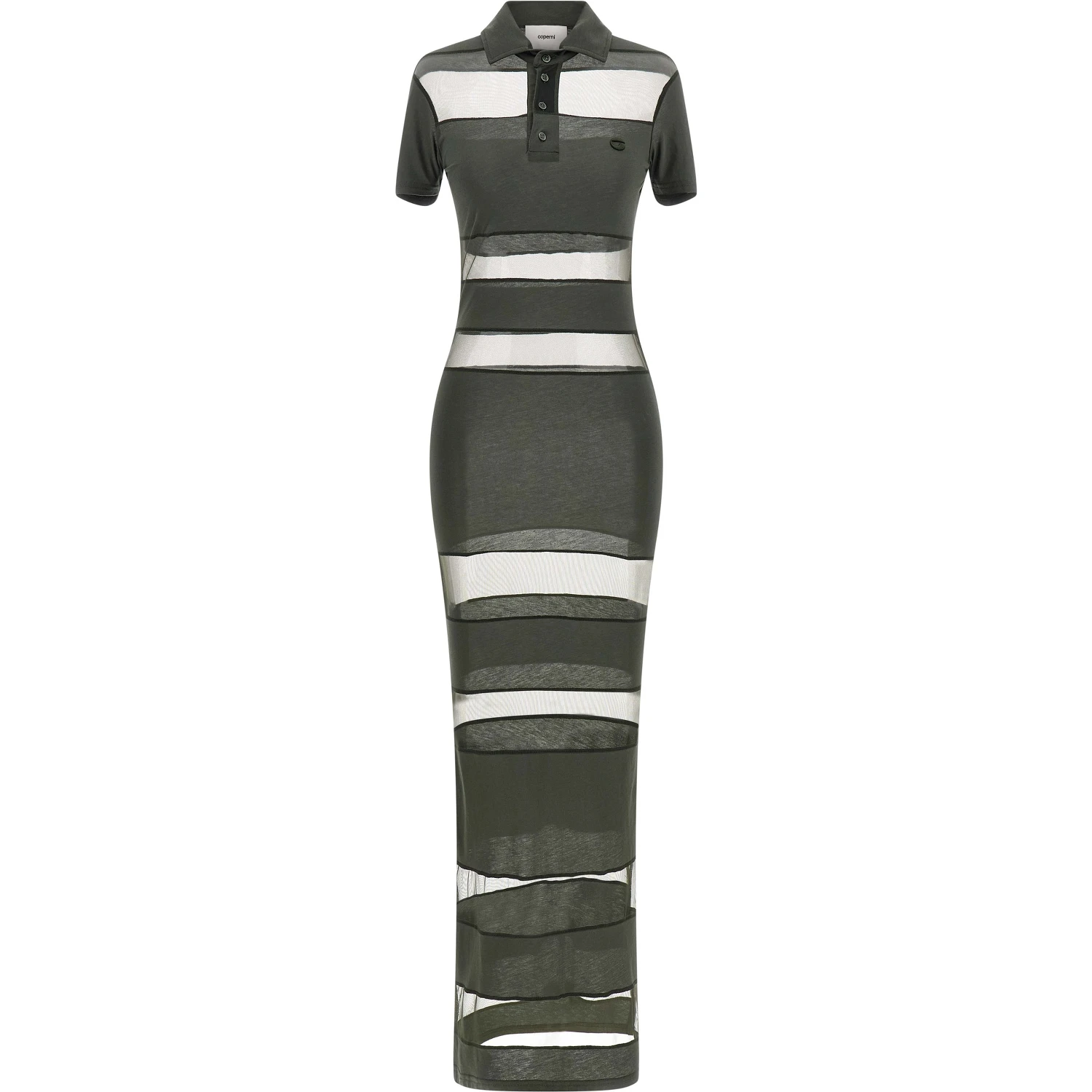 Bicolor Cotton Long Dress