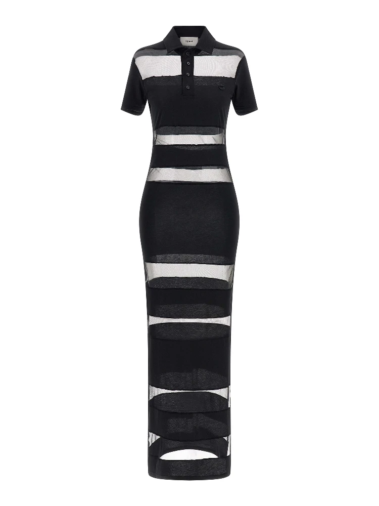Black Cotton Long Dress