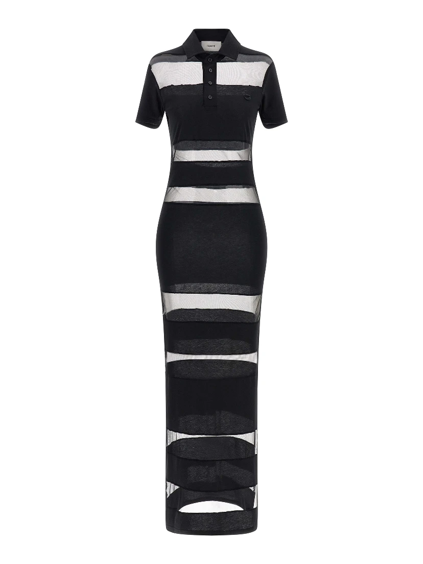 Black Cotton Long Dress